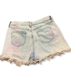 TRUE CRAFT High Rise Shorts Denim Size 15 Distressed High Rise Frayed